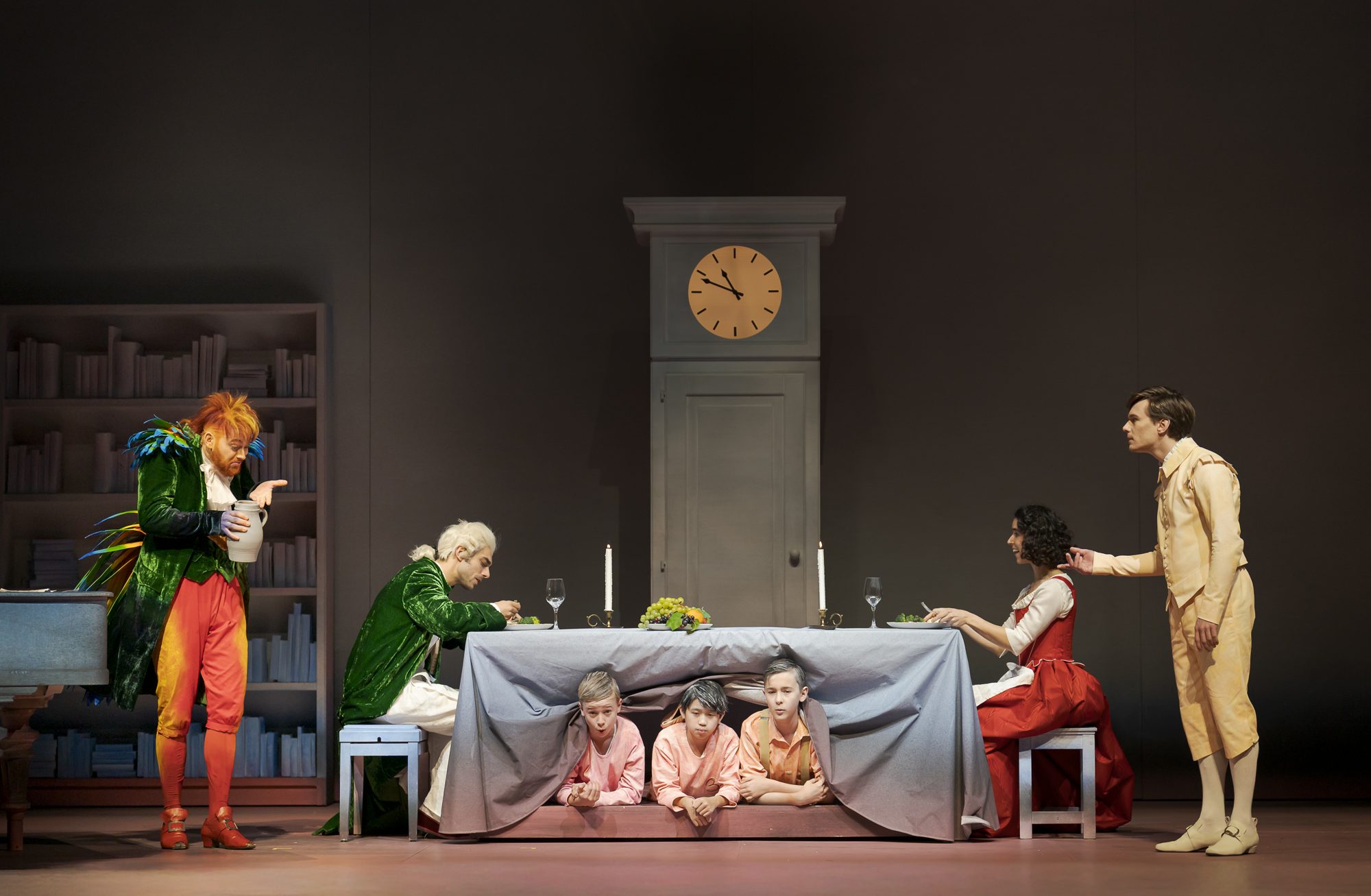 Papageno, Tamino and the Three Boys, Die Zauberflöte