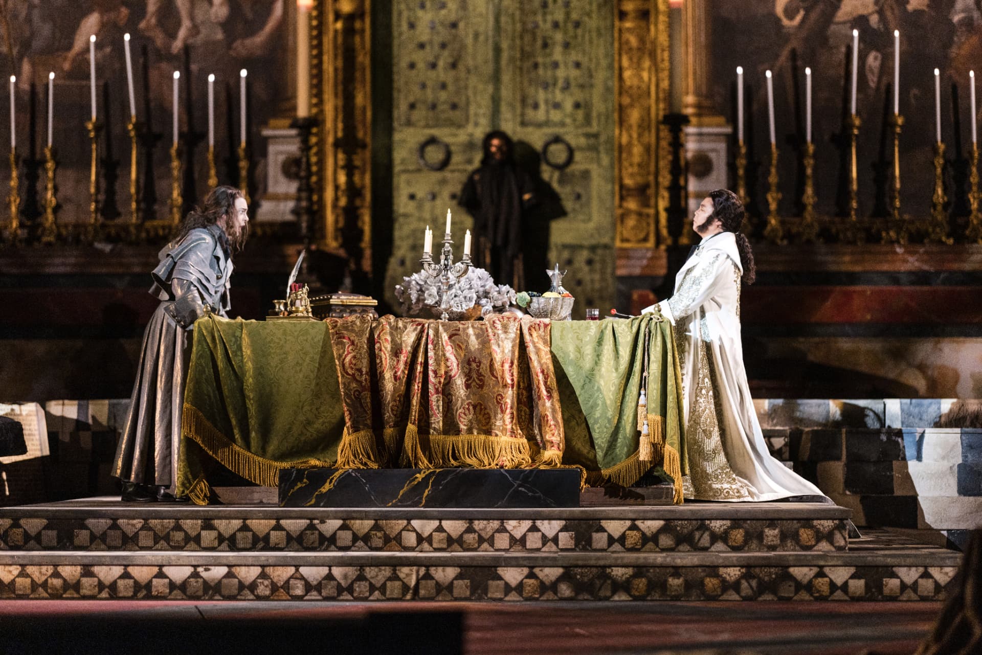 Tosca stage scene at St. Margarethen
